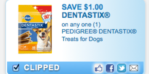 New Pedigree Coupons (& More!) = DENTASTIX Dog Treats Only $0.50 at Family Dollar