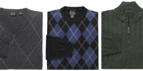 JoS A. Bank: Men’s Sweaters Only $19.99 (Regularly $79.50-$150!) – Merino Wool, Cotton Polos + More