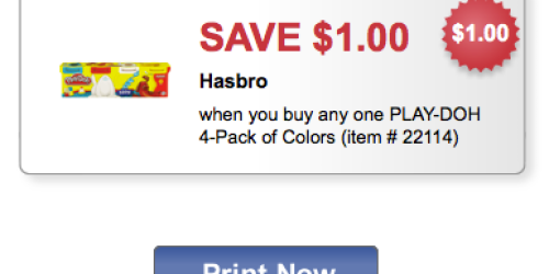 Rare $1/1 Play-Doh 4-Pack Coupon