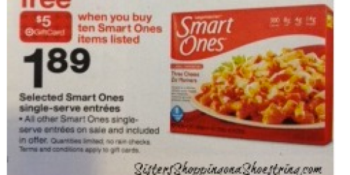 Target: Print Coupons Now for Upcoming Smart Ones Entree Gift Card Deal (Starts 9/2)