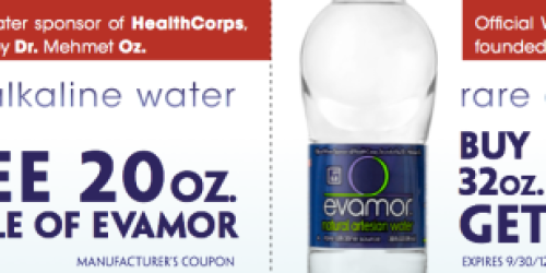 Free 20 oz Bottle of Evamor Water ( + B1G1 Free Coupon) – Facebook