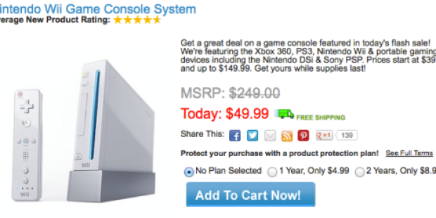 *HOT* Pre-Owned Nintendo Wii Game Console System Only $49.99 + FREE Shipping