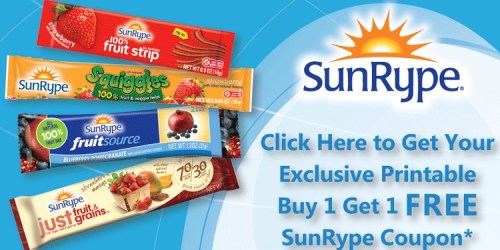 Buy 1 Get 1 FREE SunRype Coupon -1st 10,000