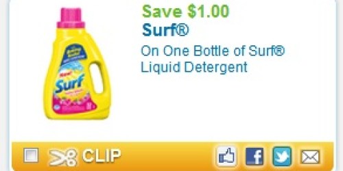 Coupons.com: $1/1 Surf Laundry Detergent Coupon