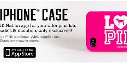 Victoria’s Secret: FREE iPhone Case with In-Store PINK Purchase (Starts 8/9) + More