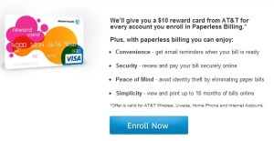 AT&T Customers: Get a FREE $10 Prepaid Visa Card for Enrolling in ...