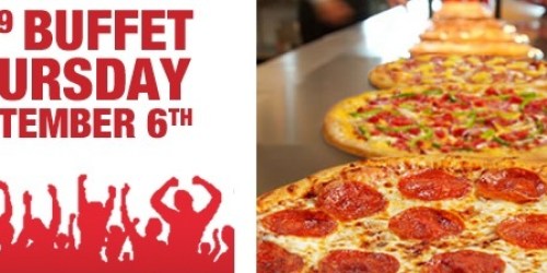 CiCi’s Pizza: $2.99 Buffet (September 6th)