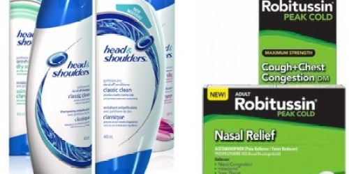 High Value Head & Shoulders and Robitussin Coupons in 9/30 Newspaper + Deal Scenarios