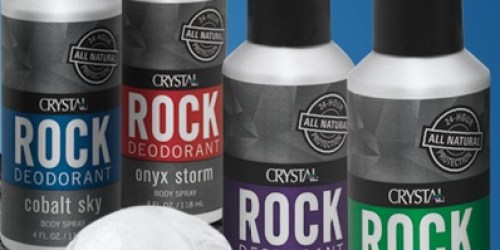 Rite Aid: FREE Crystal Rock Natural Deodorant Body Spray for Men ($4.99 Value!)