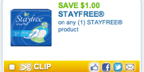 New $1/1 Stayfree Coupon (No Size Restrictions!)