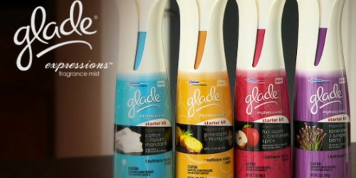 New $2/1 Glade Expressions Fragrance Mist Starter Kit Coupon = FREE at Target