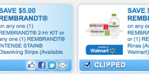 New High Value Rembrandt Coupons = Toothpaste Only $0.49 at Rite Aid