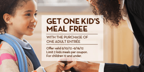 Olive Garden: Free Kid’s Meal Valid 9/10-9/16 (Coupon Working Now!)