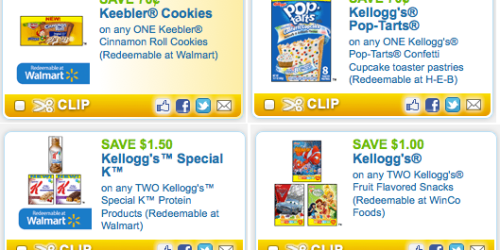 New High-Value Kellogg’s Coupons (Save $0.70/1 Kellogg’s Pop-Tarts + More!)