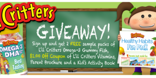 FREE L’il Critters Omega-3 Gummy Fish Samples + Coupon & Activity Book (1st 15,000!)