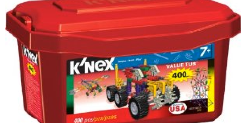 Walmart.com: K’Nex 400 Piece Value Tub Only $10.97 Shipped to Store (Reg. $19.97!)