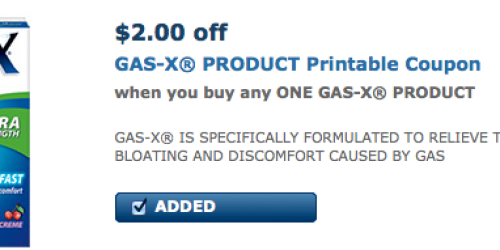 High Value $2/1 ANY Gas-X Product Coupon = FREE 10ct Softgels at Walmart