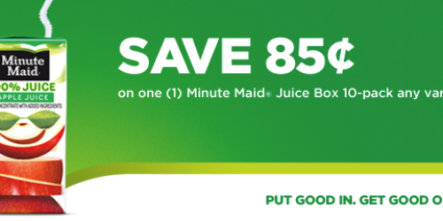 New $0.85/1 Minute Maid Juice Box Coupon