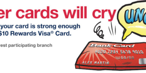 Free $10 Visa Card from U.S. Bank After 10 Minute Card Evaluation Chat (Participating Branches Only)