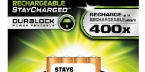 Amazon: Duracell 4-Count Rechargeable AAA Batteries Only $5.74 Shipped