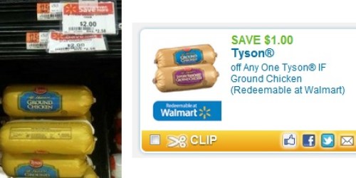 Walmart: Tyson IF Ground Chicken 1 lb. Only $1