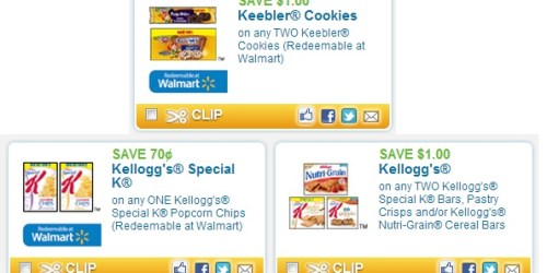 New Kellogg’s, Keebler & Kashi Coupons + Keebler Cookies Only $1 at Walgreens Starting 10/7