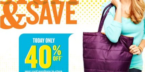 Old Navy: 20%, 30% or 40% Stuff & Save Event (Through 10/24)