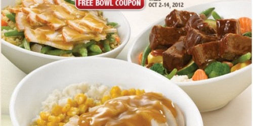 Boston Market: Free Market Bowl With Purchase of a Market Bowl & Fountain Drink