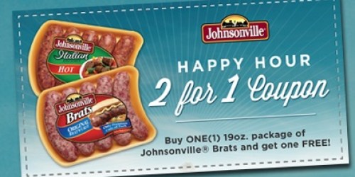 High Value Buy 1 Get 1 FREE Johnsonville Brats Coupon (Facebook)