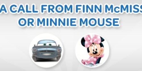 FREE Potty Break Phone Call From Finn McMissile or Minnie Mouse