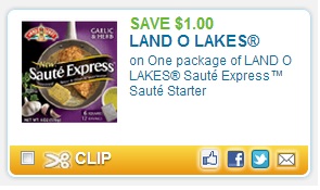 $1/1 Land O Lakes Saute Express Saute Starter Coupon