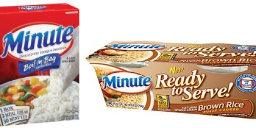 $0.60/1 Minute Rice Coupon (No Size Restrictions)