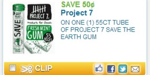 $0.50/1 Project 7 Gum Coupon + Walmart Scenario