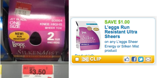 New $1/1 L’eggs Sheer Energy or Silken Mist Product Coupon = Possibly Only $3.50 at Walmart