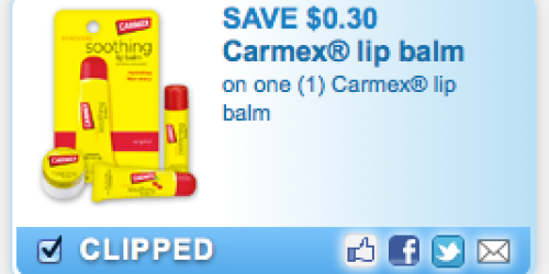 Rare Carmex Coupons & Nestle Toll House Morsels Coupon (+ Walgreens Deals)