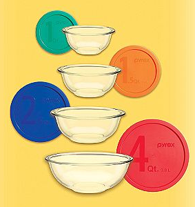 Pyrex Smart Essentials 8-Piece Mixing Bowl Set