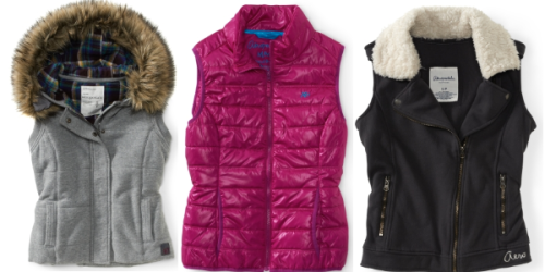 Aeropostale.com: Extra 25% Off Entire Order = Great Deals on Vests, Jackets, & More