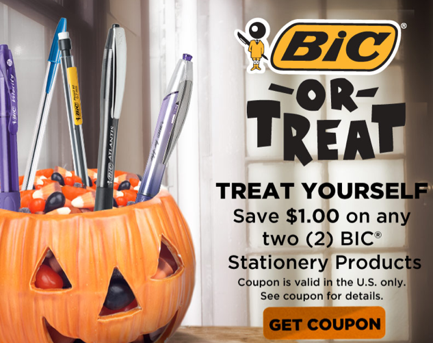 New $1/2 BIC Stationery Products Coupon (Facebook)