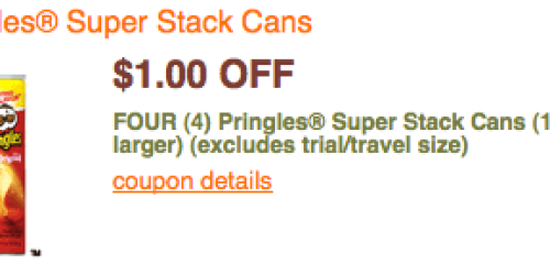 Rare $1/4 Pringles Super Stack Cans = $0.63 Each at Rite Aid (+ Creative Pringles Gift Idea!)