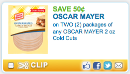 Rare $0.50/2 Oscar Mayer Cold Cuts Coupon