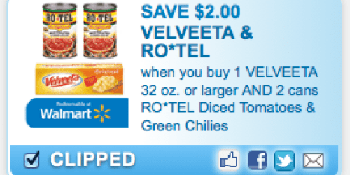 *HOT* $2 Off Velveeta Cheese & RO*TEL Coupon