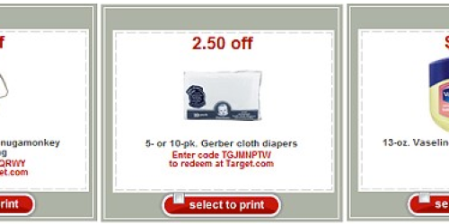 Target: New Store Coupons for Fisher Price & Gerber (+ Nexxus and Glade Coupons May Have Reset?!)