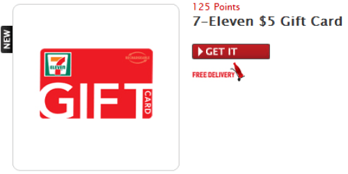 My Coke Rewards: 7-Eleven $5 Gift Card Only 125 Points (Select States Only)
