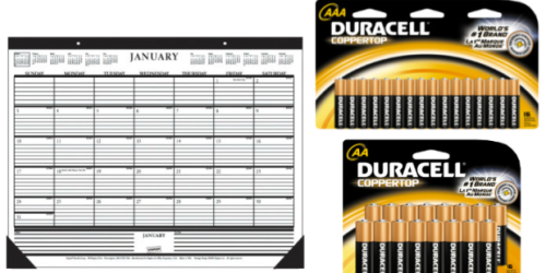 Staples: FREE Calendar and Batteries After Rewards