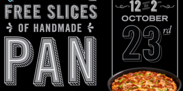 FREE Slice of Domino’s Handmade Pan Pizza Tomorrow (Noon-2PM)