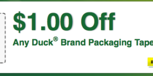 New High Value Duck Brand Coupons (Facebook) = FREE Tape at Walmart + More