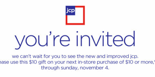 JCPenney: Another $10 Off $10 Coupon (Check Email)