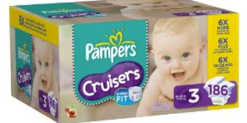 Amazon: Pampers Cruisers Diapers Size 3 Only $17.76 Shipped (ONLY $0.10 Per Diaper!)