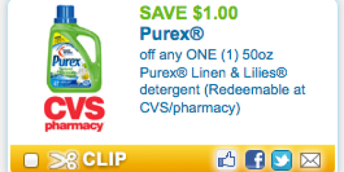 New $1/1 Purex Linen & Lilies Detergent Coupon