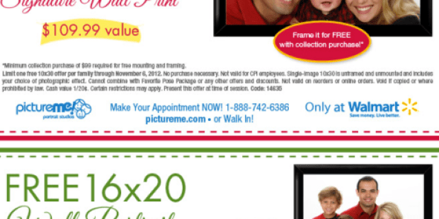Walmart PictureMe Portrait Studios: Lots of Photo Print Freebies (Up to a $109.99 Value!)
